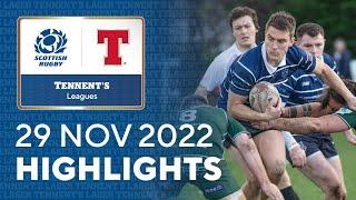 Tennent's Men's Premiership and National Leagues | Highlights - 29th November 2022