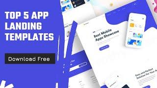 Mobile App Landing Page Bootstrap Templates Free Download