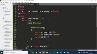 JavaScript ES6 - Constructors | Advanced JavaScript - ES6 Tutorial part 2 | Web Development Tutorial