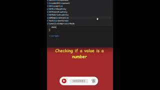 How to check value is number in #javascript? #js #shortvideo #shorts #shortsfeed #shortsvideo #short