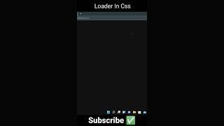 Html Css loader easy animation  | Webslide | #frontend #html #css #loader #shorts