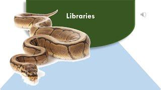 Libraries in Python