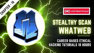 Whatweb Stealthy Scan : Career Based Ethical Hacking Tutorial | PDF Notes & 4GB Hacking Tools