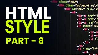 html style attribute | Html tutorial for beginners | Part - 08