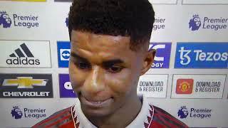 Manchester United vs Arsenal 3-1 Rashford post match interview