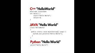 python programming | java programming | CPP Programming | python tutorial | java tutorial | #shorts