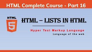 Learn HTML lists in 4 minutes | How to create list in HTML | HTML Lists | HTML Tutorial