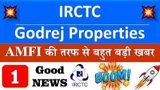 IRCTC Share News | Target | Update | IRCTC Share News today | Godrej Properties Share news