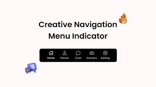 Animated Navigation Menu Indicator using Html, CSS, and Javascript | Light Effect CSS | Speed Code