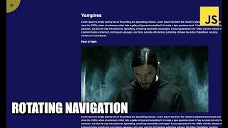 Rotating Navigation JavaScript Tutorial | How to make Animated Menu?