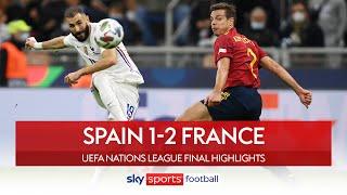 France win the Nations League after Benzema WONDER GOAL! | Spain 1-2 France | Highlights