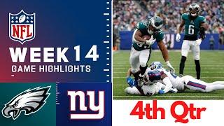 Philadelphia Eagles vs. New York Giants Full Highlights 4th QTR | NFL Week 14, 2022