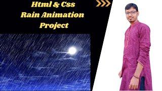 html and css rain animation || new tips