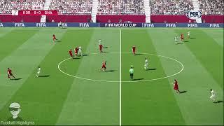 South Korea vs Ghana | World Cup Qatar 2022 | Gameplay PES 2021