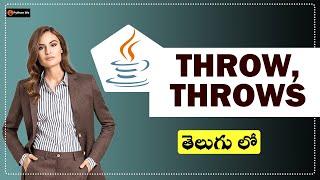 Throw Throws in Java Telugu | Java Tutorials in Telugu | Java in Telugu | #pythonlife