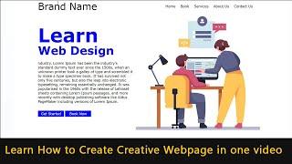 Create a webpage using html and css