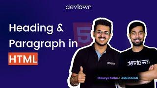 #6 Heading and Paragraph in HTML (In-Depth Explanation)