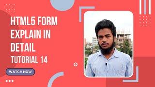 HTML Tutorial for Beginners | HTML5 Form Elements | Bangla Tutorial 14