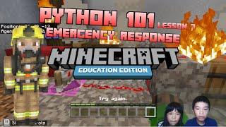 *MINECRAFT PYTHON 101* Lesson 7: Emergency Response: While Loops and Sequences