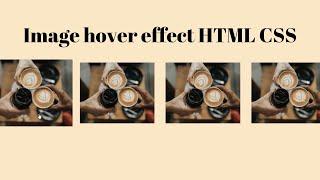 Image Hover Effects only HTML CSS