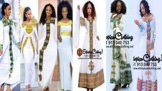 #ethiopian traditional clothes #best habesha kemise #newdesing