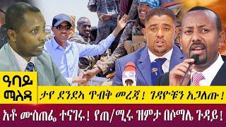 ታየ ደንደኣ ጥብቅ መረጃ! ገዳዮቹን አጋለጡ!አቶ ሙስጠፌ ተናገሩ! የጠ/ሚሩ ዝምታ በሶማሌ ጉዳይ! -Abbay Maleda-July 25, 2022-Abbay TV