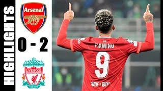 Arsenal vs LIverpool 0-2 - Premier League Highlights 2021-2022 - Jota, Firmino