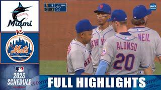 New York Mets vs Miami Marlins 4/2/23 FULL GAME HIGHLIGHTS | MLB TODAY | MLB Season 2023