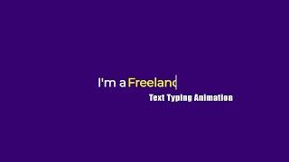 Multiple Text Typing Animation Javascript | Text Typing Animation Using HTML CSS