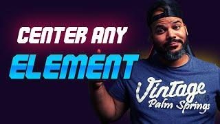 How To Center A Text, Div, Image or Any Element With HTML CSS