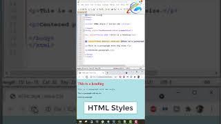 HTML Styles with Inline CSS | #shorts | GIS & IT Tools