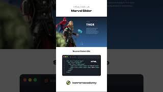 Spider man????️& Thor⚒️Character makes use Html #shorts #coder_mani