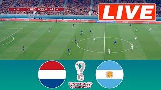 Netherlands vs Argentina LIVE | FIFA World Cup Qatar 2022 - Quarter-Finals | Match Today - eFootball