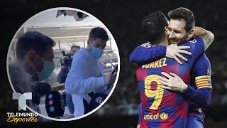 El reencuentro de Messi con Luis Suárez: viajaron juntos hacia Sudamérica | Telemundo Deportes