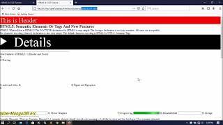 Html5 Css3 Tutorial Part-01 | Intro Semantic Elements & Tags | New Features