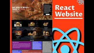 React Website Tutorial | Beginner React js Project 2022