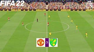 FIFA 22 | Manchester United vs Norwich City - English Premier League 2021/22 - Full Gameplay