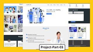 Complete Responsive Hospital Website Design | Using Html - CSS - JS -jQuery - Bootstrap Step By Step