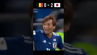 Belgium vs Japan 2018 FIFA World Cup round of 16 Highlights #shorts #football #youtube