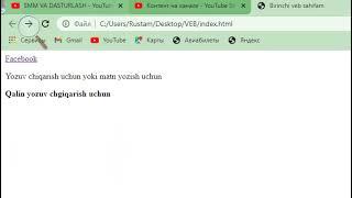 Frontend developer ||  html5 2-dars: Yozuvlar