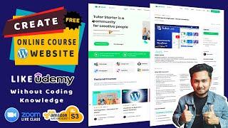 How to Make LMS, Online Course, Education Website like Udemy with WordPress & Tutor LMS