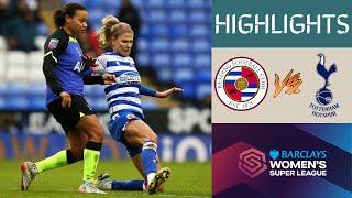 Reading vs Tottenham FA Women's Super League Highlights | Match Day 9