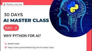 30 Days Free AI Master Class | Artificial Intelligence | Day 2 Why python for AI ?