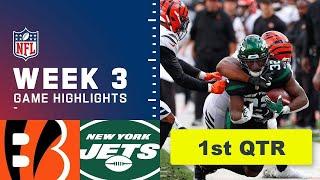 Cincinnati Bengals vs. New York Jets Full Highlights 1st QTR | NFL Week 3, 2022