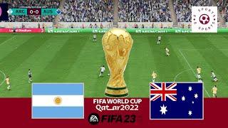 ????Argentina vs Australia | FIFA World Cup 2022 | eFootball PES Realistic Simulation