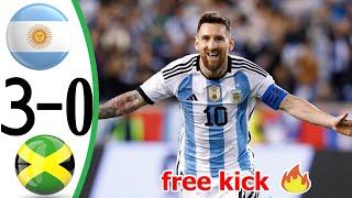 Argentina Vs Jamaica 3-0 l All Goals and Highlights l 2022 Friendly