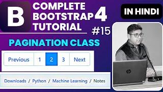 Bootstrap 4 Pagination class | Create Pagination in Bootstrap 4 | Bootstrap 4 Tutorial in Hindi 15