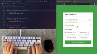ASMR Programming - JavaScript Password Generator - No Talking