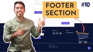 React Ecommerce Website Tutorial in Hindi #10:  Complete Footer Component