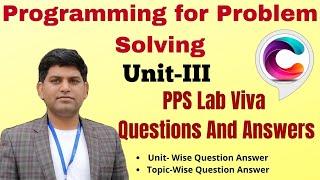 C Programming Viva Questions | PPS viva Questions and Answers | Programming for Problem Solving